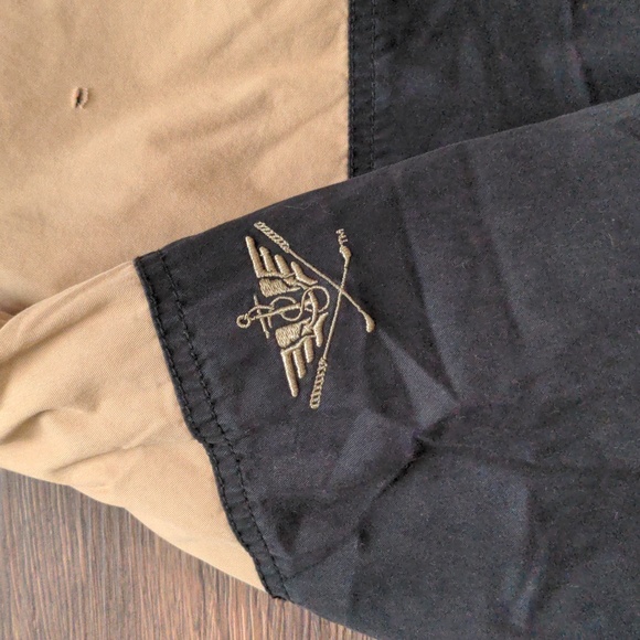 Dockers Mens Size XL Vintage Tan and Black Golf Jacket - Picture 10 of 11